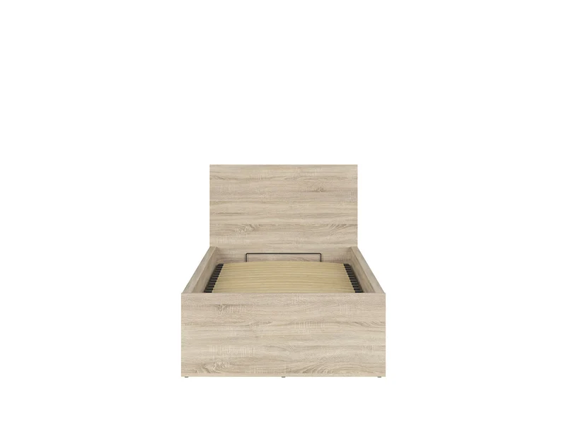 Tetrix Single Bed 90×200 cm + Mimas Mattress Set – Sonoma Oak