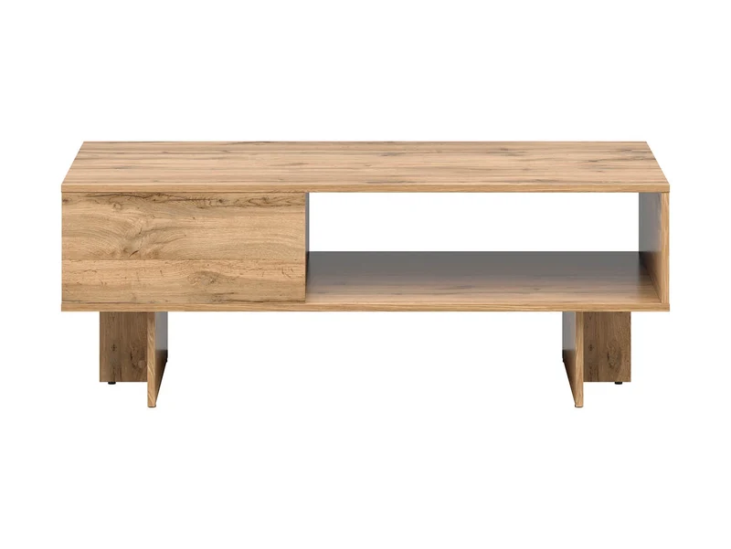 Zele Coffee Table with Open Storage | Wotan Oak | 120x60cm | Scratch-Resistant Top
