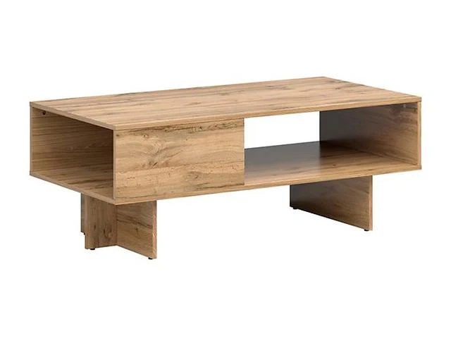 Zele Coffee Table with Open Storage | Wotan Oak | 120x60cm | Scratch-Resistant Top