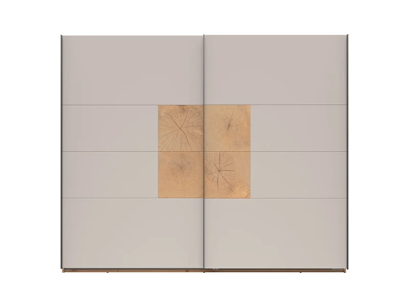 Sindara Sliding Wardrobe 270 cm – Artisan Oak & Kashmir, Hanging Rails, Shelves, Optional Surround Frame