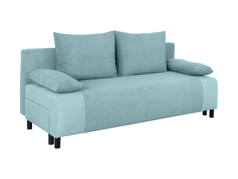 Nius Compact Sofa Bed 194 cm – Mint, DL Sleep Mechanism, Bedding Storage, Bonnell Springs