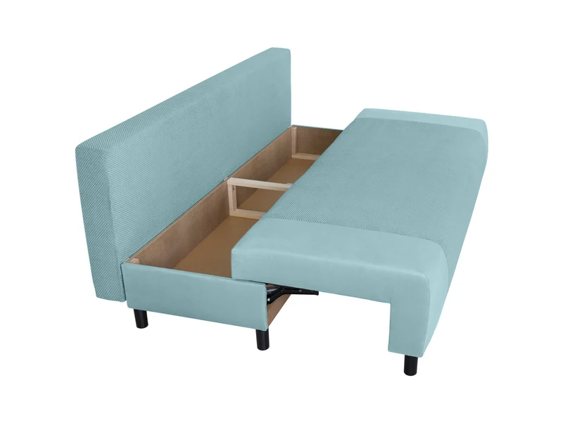Nius Compact Sofa Bed 194 cm – Mint, DL Sleep Mechanism, Bedding Storage, Bonnell Springs