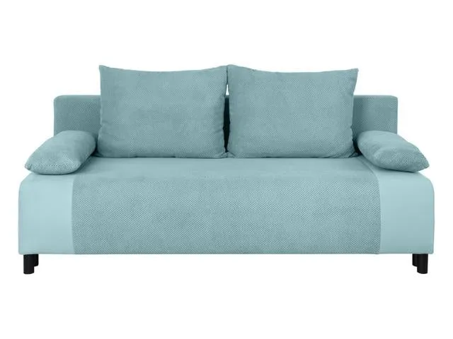 Nius Compact Sofa Bed 194 cm – Mint, DL Sleep Mechanism, Bedding Storage, Bonnell Springs