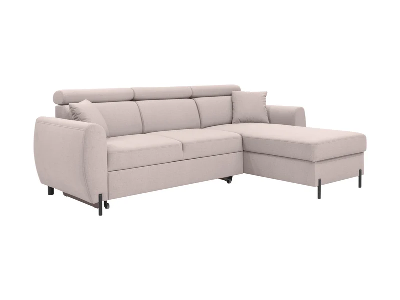 Nolio Corner Sofa Bed 239×182 cm – Sleep Function, Bedding Storage, Maya 01