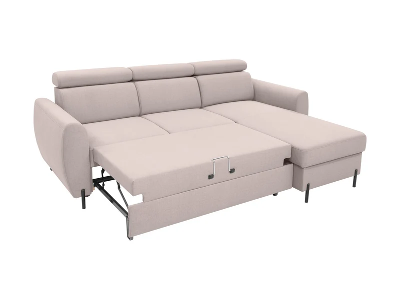 Nolio Corner Sofa Bed 239×182 cm – Sleep Function, Bedding Storage, Maya 01