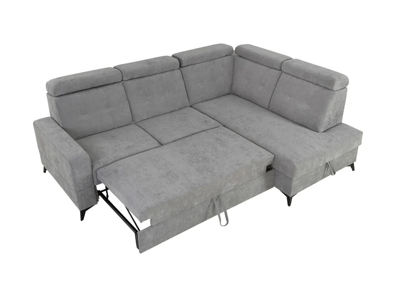Amado Corner Sofa (Right-Hand) – Wind 90, 5 Adjustable Headrests, Sleep Function, Bedding Storage