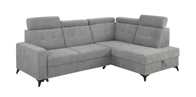 Amado Corner Sofa (Right-Hand) – Wind 90, 5 Adjustable Headrests, Sleep Function, Bedding Storage