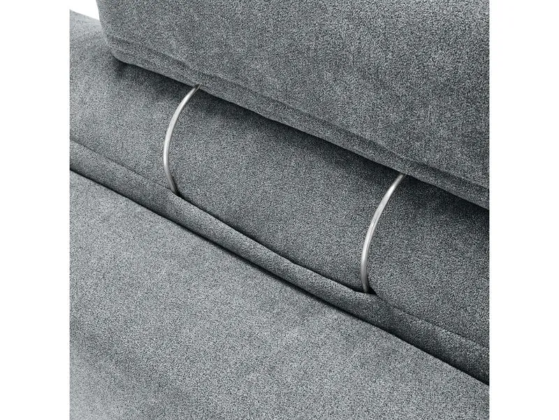 Norfolk Corner Sofa Headrest – Anthracite Grey (Asto N17), Metal Brackets, 55×55 cm