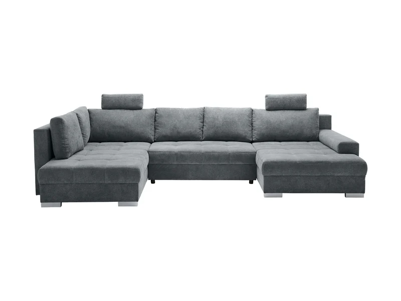 Norfolk Corner Sofa Headrest – Anthracite Grey (Asto N17), Metal Brackets, 55×55 cm