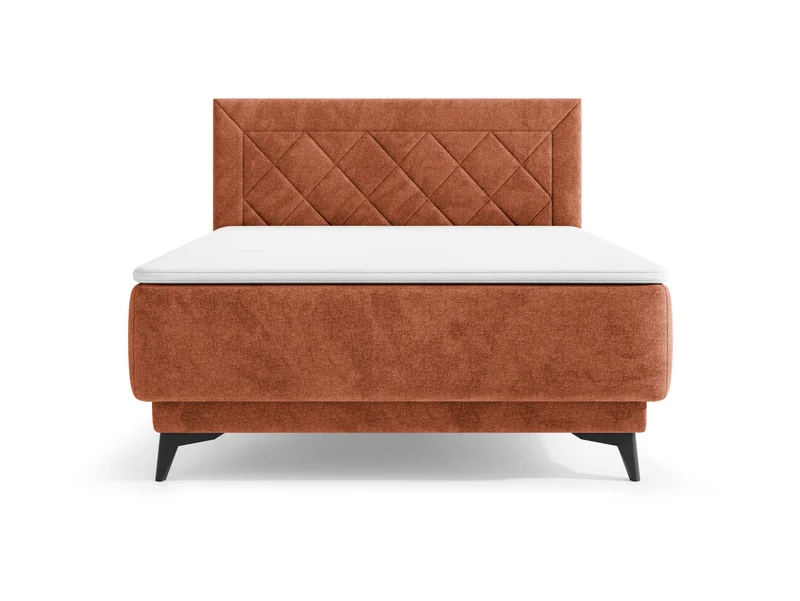 Zalea Upholstered Bed 120x200 cm – Pocket Spring Mattress, Gas-Lift Storage, 4cm Topper