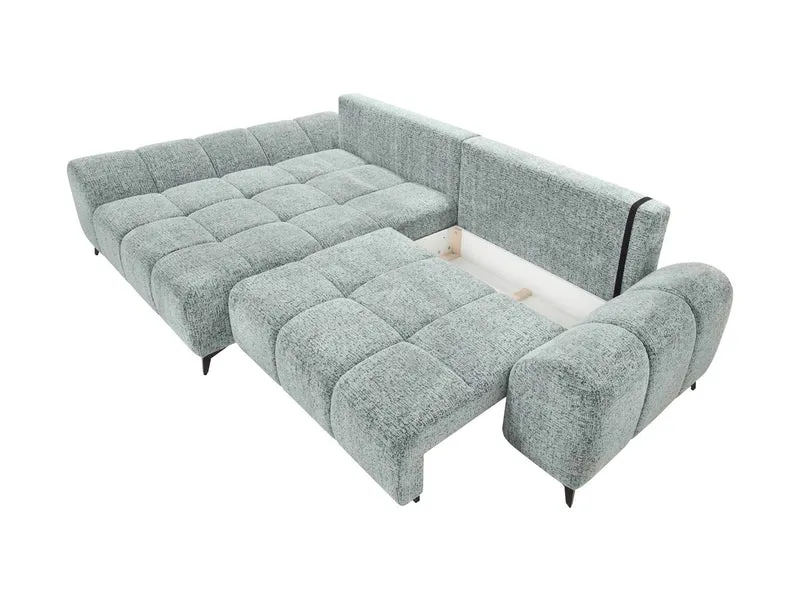 Nalia Corner Sofa Bed | DL Mechanism, 218x218cm Sleep & Storage | 295x169cm | Left or Right Hand