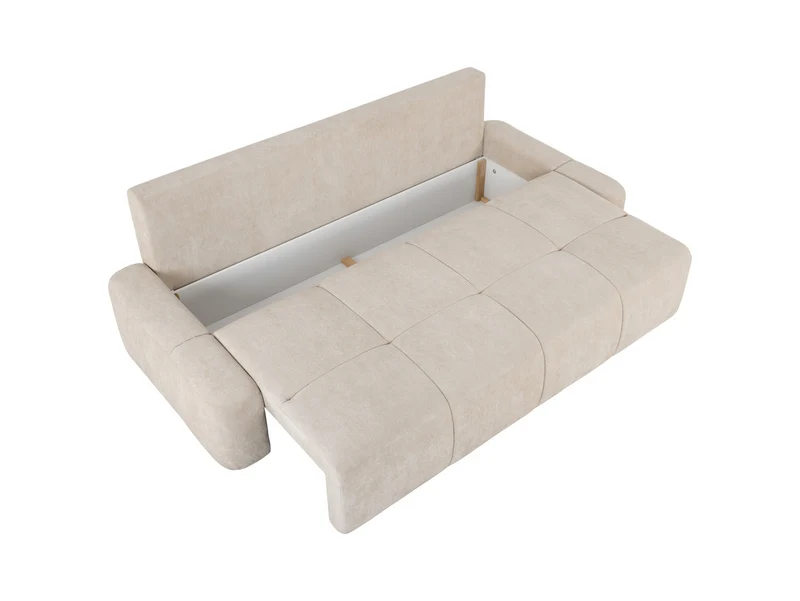 Hello 3-Seater Sofa Bed | Grey Chenille | DL Mechanism, Storage & 195x150cm Sleeping Surface | 240cm