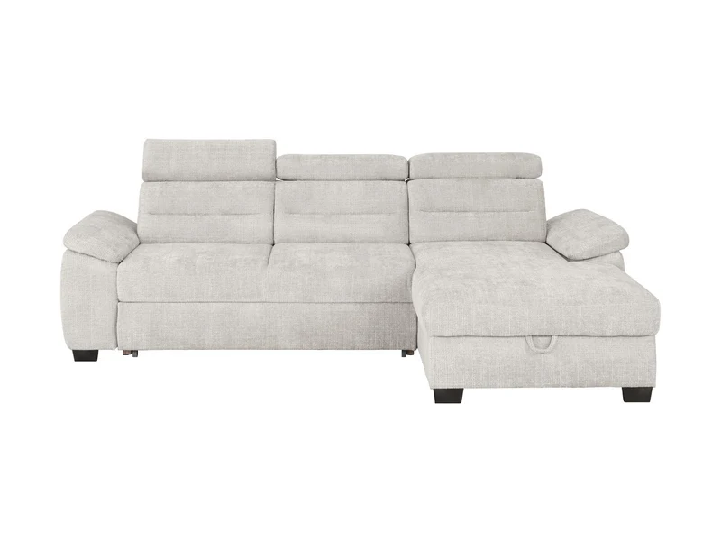 Aguda Corner Sofa Bed | Dolphin Mechanism, 3 Adjustable Headrests & Storage | 269x175cm | Cremona 04