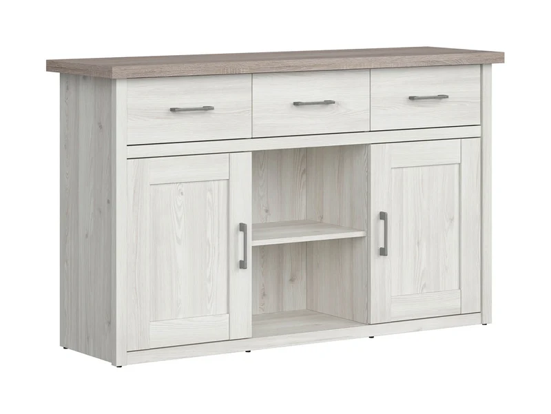 Luca Juzi Chest of Drawers | Sibiu Larch & Sonoma Oak | 2 Doors + 3 Drawers | 148×90 cm