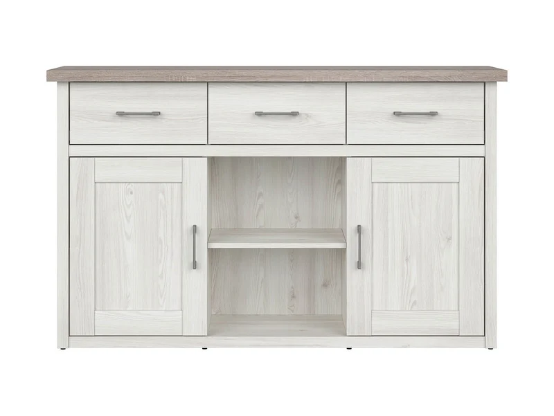 Luca Juzi Chest of Drawers | Sibiu Larch & Sonoma Oak | 2 Doors + 3 Drawers | 148×90 cm