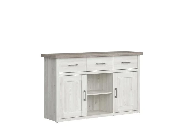 Luca Juzi Chest of Drawers | Sibiu Larch & Sonoma Oak | 2 Doors + 3 Drawers | 148×90 cm