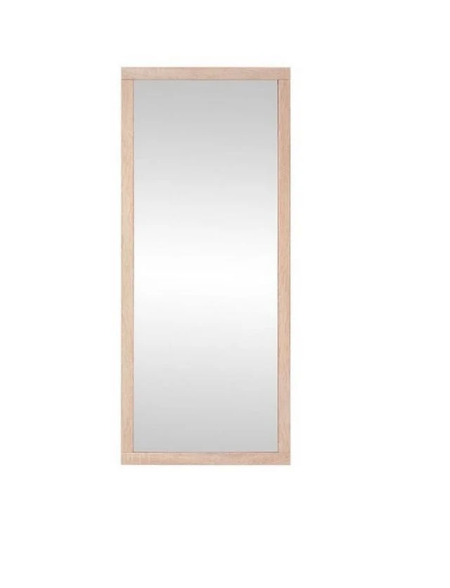 Kaspian Wall Mirror | Sonoma Oak | Rectangular | 49×116 cm | Wood Veneer Frame