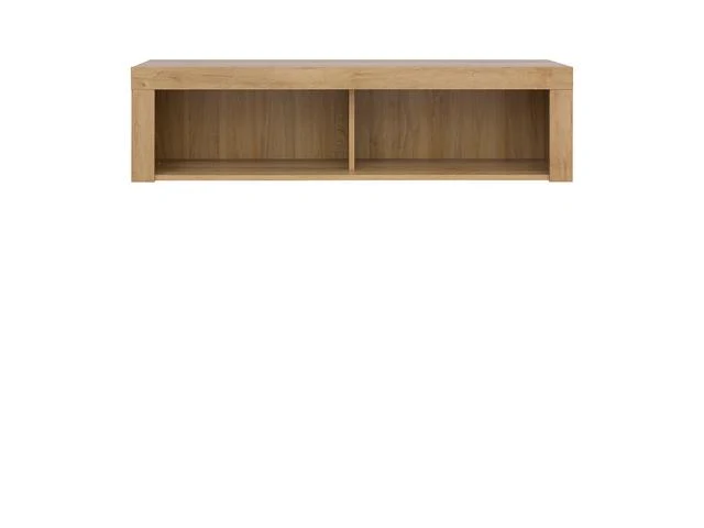 Balder Wall-Mounted Cabinet | Riviera Oak | 2 Open Shelves | 120×31.5 cm