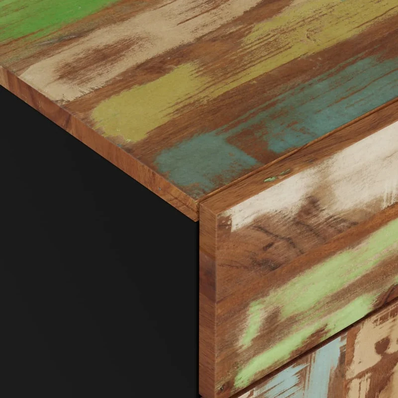 Nachttisch 50x33x60 cm Altholz Massiv & Holzwerkstoff