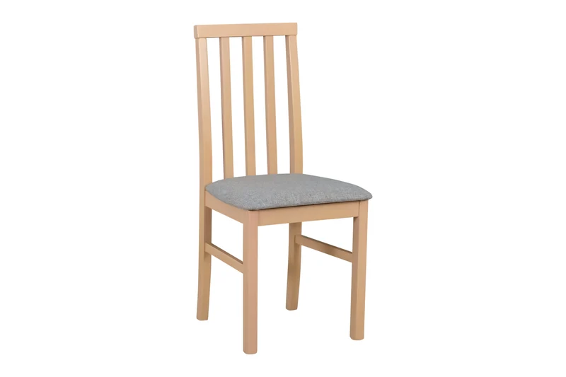 Ramen Dining Chair – Scandinavian Style, Sonoma Oak & Cappuccino Fabric