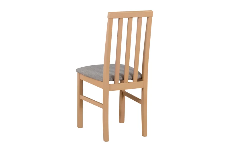 Ramen Dining Chair – Scandinavian Style, Sonoma Oak & Cappuccino Fabric