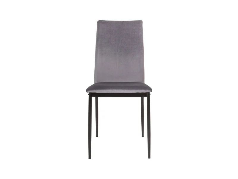 Weyer Velvet Chair – Dark Grey