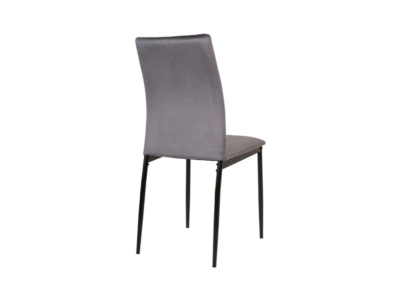 Weyer Velvet Chair – Dark Grey