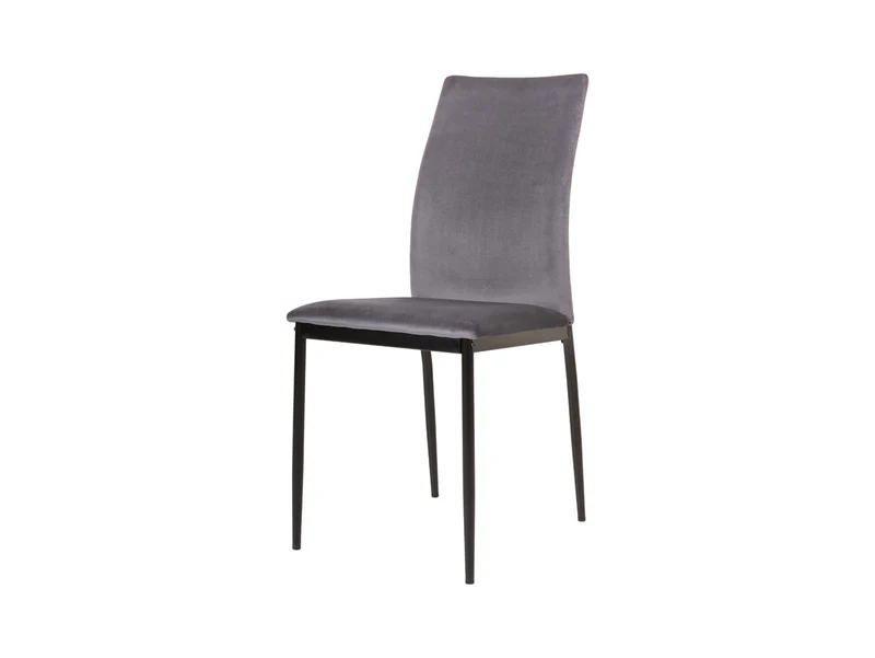 Weyer Velvet Chair – Dark Grey