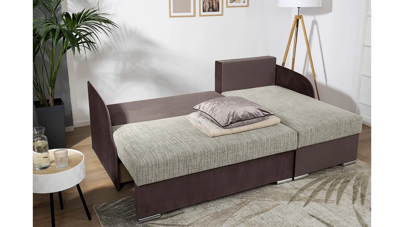 Merin Lux Corner Sofa Bed with Storage – Reversible Left/Right