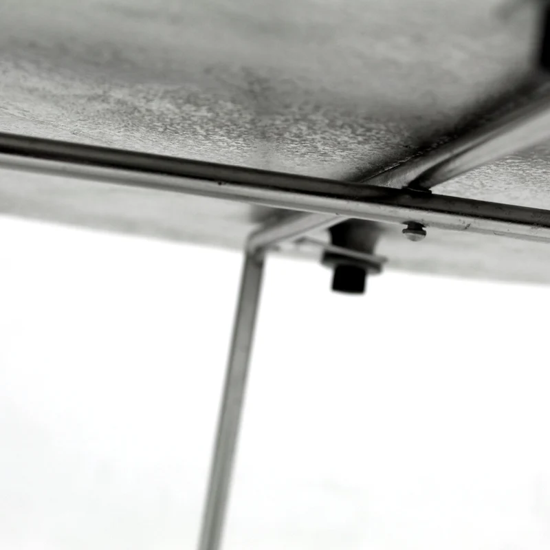 Couchtisch | "Russell"60cm mit Raw Nickel-Finish