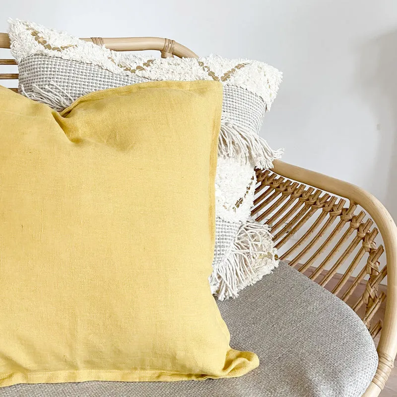 Kissenhülle | Linen in gelb