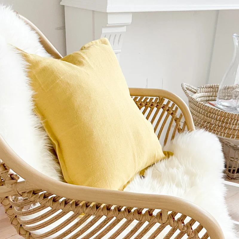 Kissenhülle | Linen in gelb