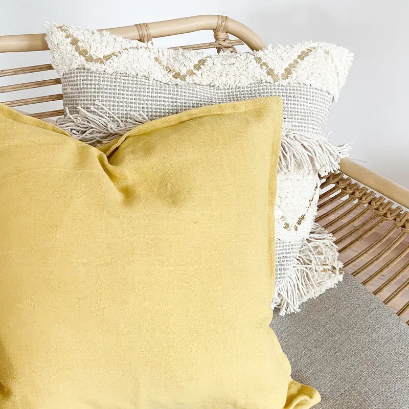 Kissenhülle | Linen in gelb