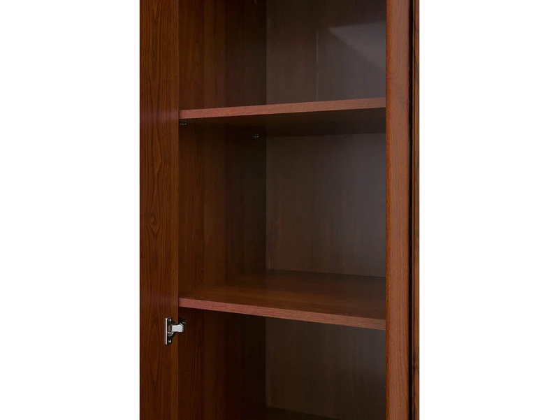 Kent Triple Wardrobe with Mirrors – Chestnut, 227 cm
