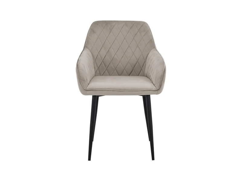 Stu — Upholstered Dining Chair with Armrests | Taupe