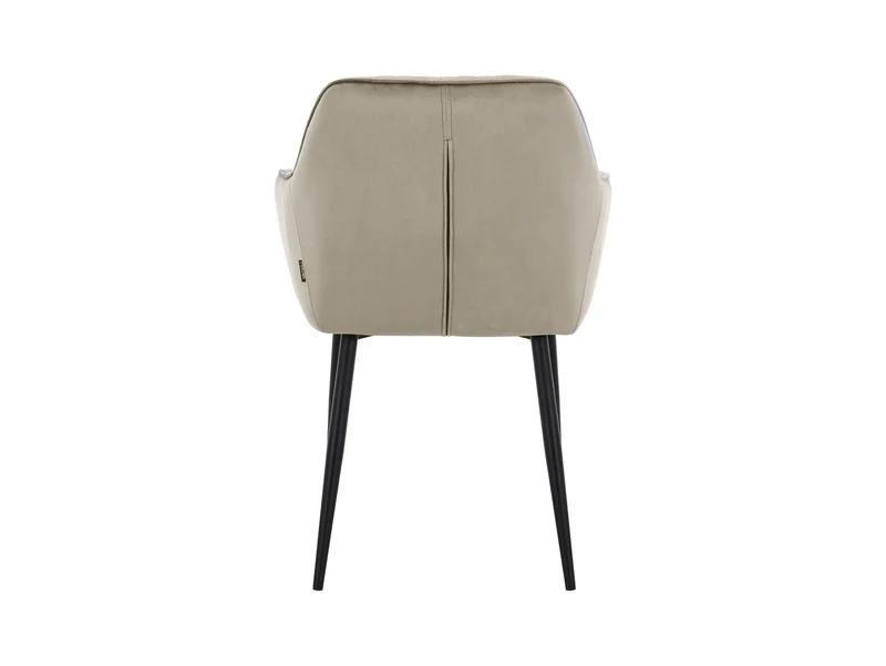 Stu — Upholstered Dining Chair with Armrests | Taupe