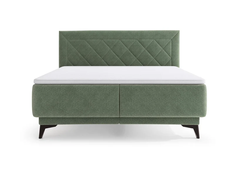 Zalea Upholstered Bed | Pocket Spring Mattress & 4cm Premium Topper | Gas-Lift Storage | 160x200cm