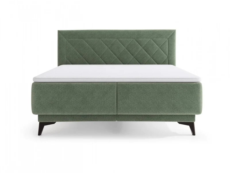 Zalea Upholstered Bed | Pocket Spring Mattress & 4cm Premium Topper | Gas-Lift Storage | 160x200cm