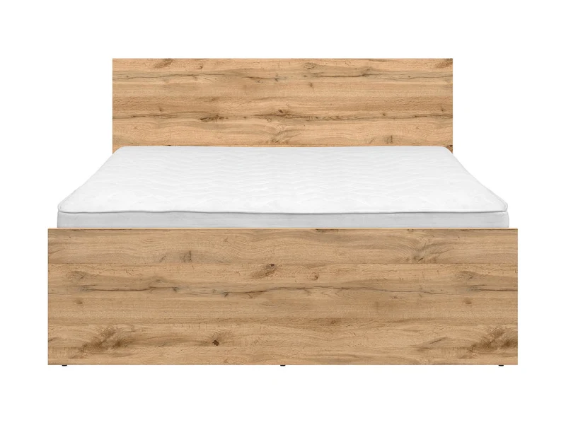 Zele Double Bed Frame | Wotan Oak | 140x200cm | Headboard | Frame Only