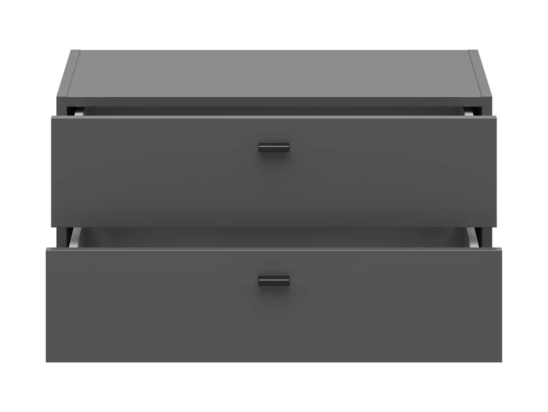 System 64 Chest of Drawers 2 Drawers – Graphite, Compact 64 cm, Modular Collection