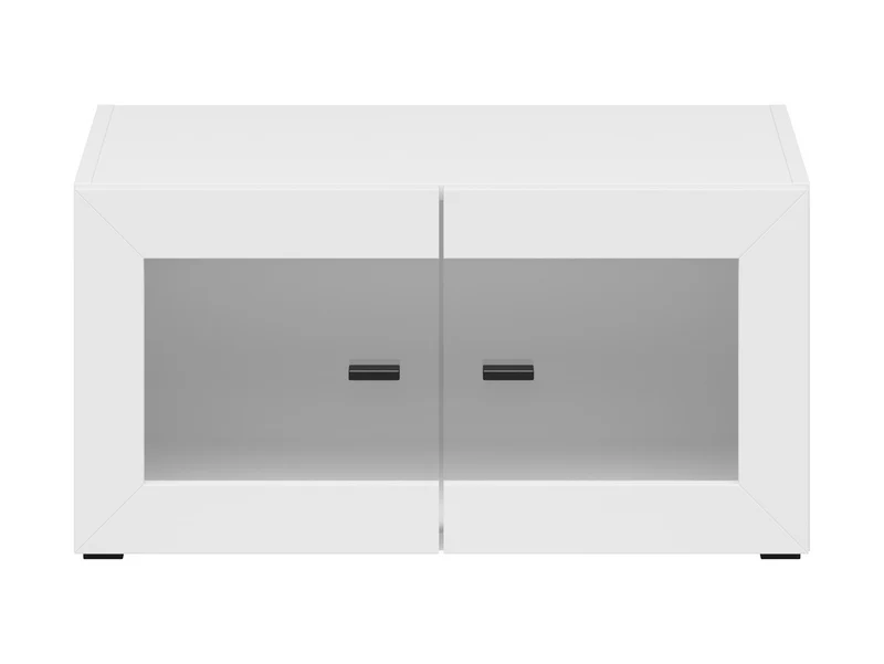 System 64 Display Cabinet 2 Doors – White, Soft-Close, Optional LED, Wall-Mount or Floor-Standing