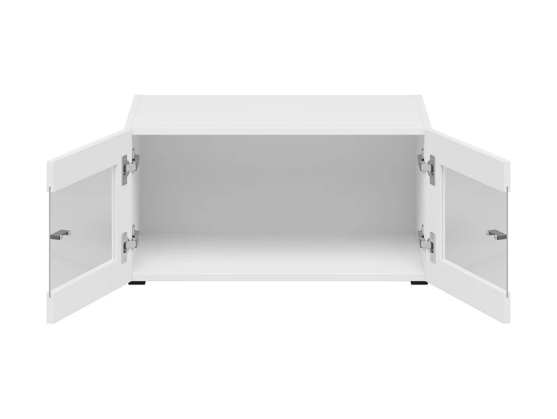 System 64 Display Cabinet 2 Doors – White, Soft-Close, Optional LED, Wall-Mount or Floor-Standing