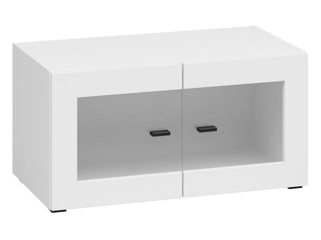 System 64 Display Cabinet 2 Doors – White, Soft-Close, Optional LED, Wall-Mount or Floor-Standing