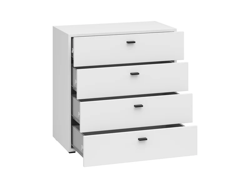 System 64 Chest of Drawers 4 Drawers – White, Soft-Close, Wall-Mount or Floor-Standing, Modular