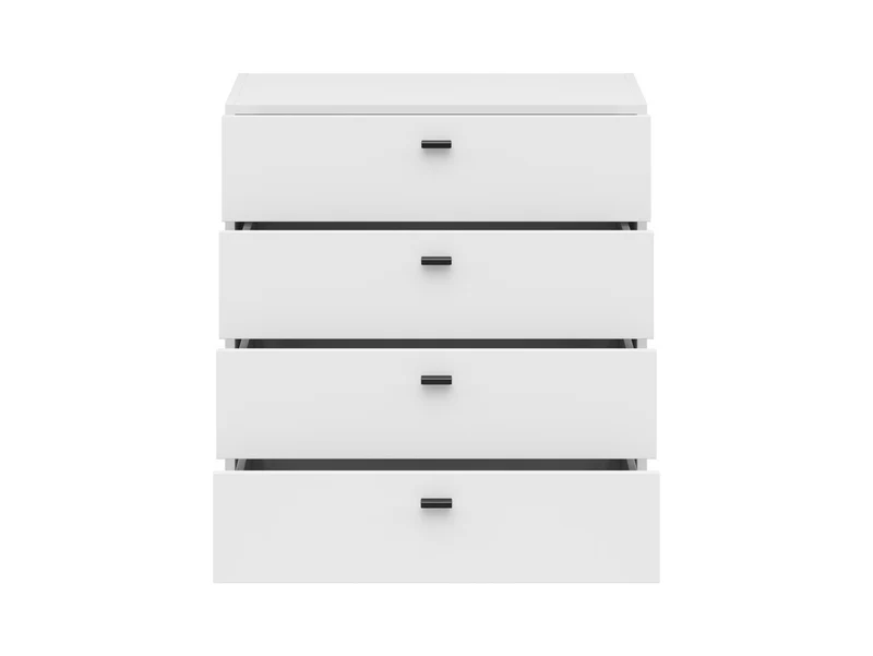 System 64 Chest of Drawers 4 Drawers – White, Soft-Close, Wall-Mount or Floor-Standing, Modular