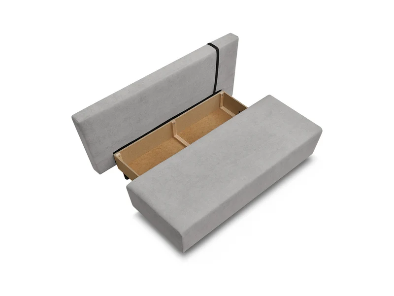 Sun LUX 3-Seater Sofa Bed – Enjoy New 45, Lift Mechanism, Bonnell Springs, Bedding Storage, Wooden Legs