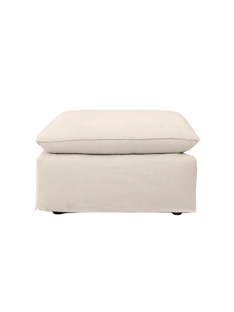 Hocker Leana – moderner Designhocker mit abziehbarer Husse
