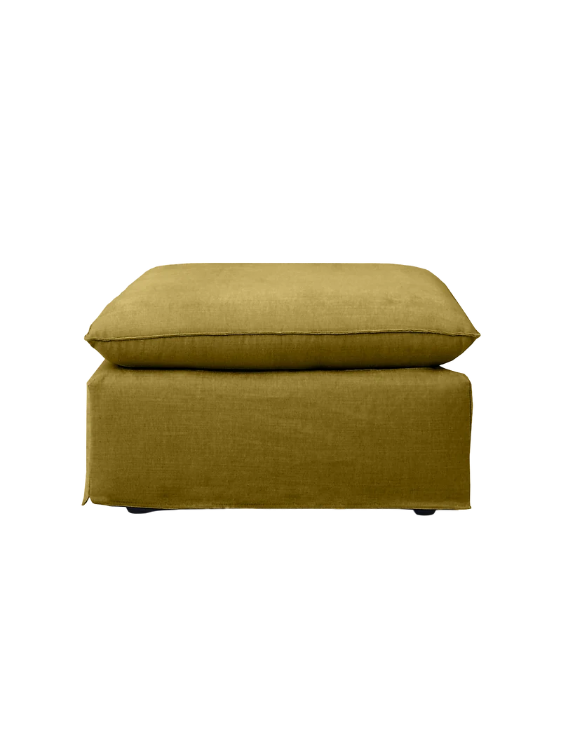 Hocker Leana – moderner Designhocker mit abziehbarer Husse
