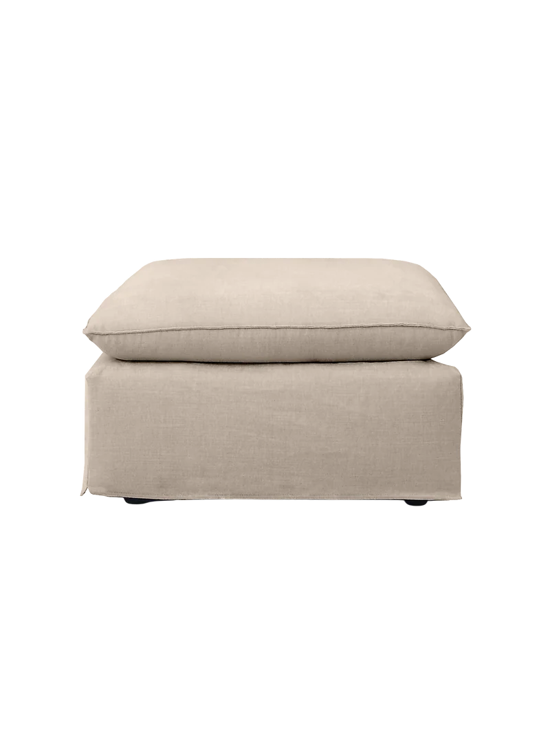 Hocker Leana – moderner Designhocker mit abziehbarer Husse