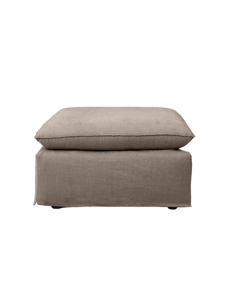 Hocker Leana – moderner Designhocker mit abziehbarer Husse